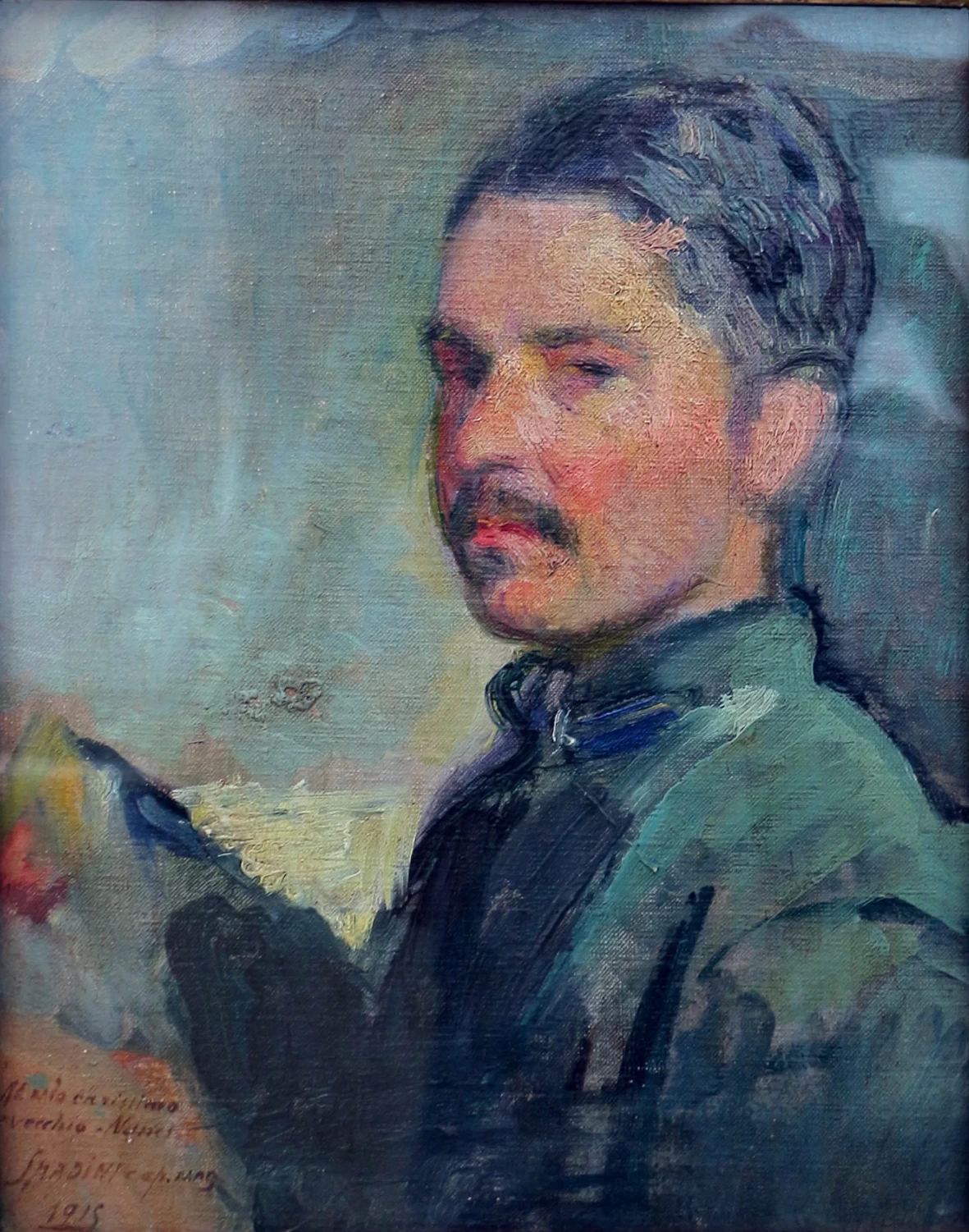 Autoritratto da soldato, 1915 - Galleria Nazionale d'Arte Moderna e Contemporanea, Roma